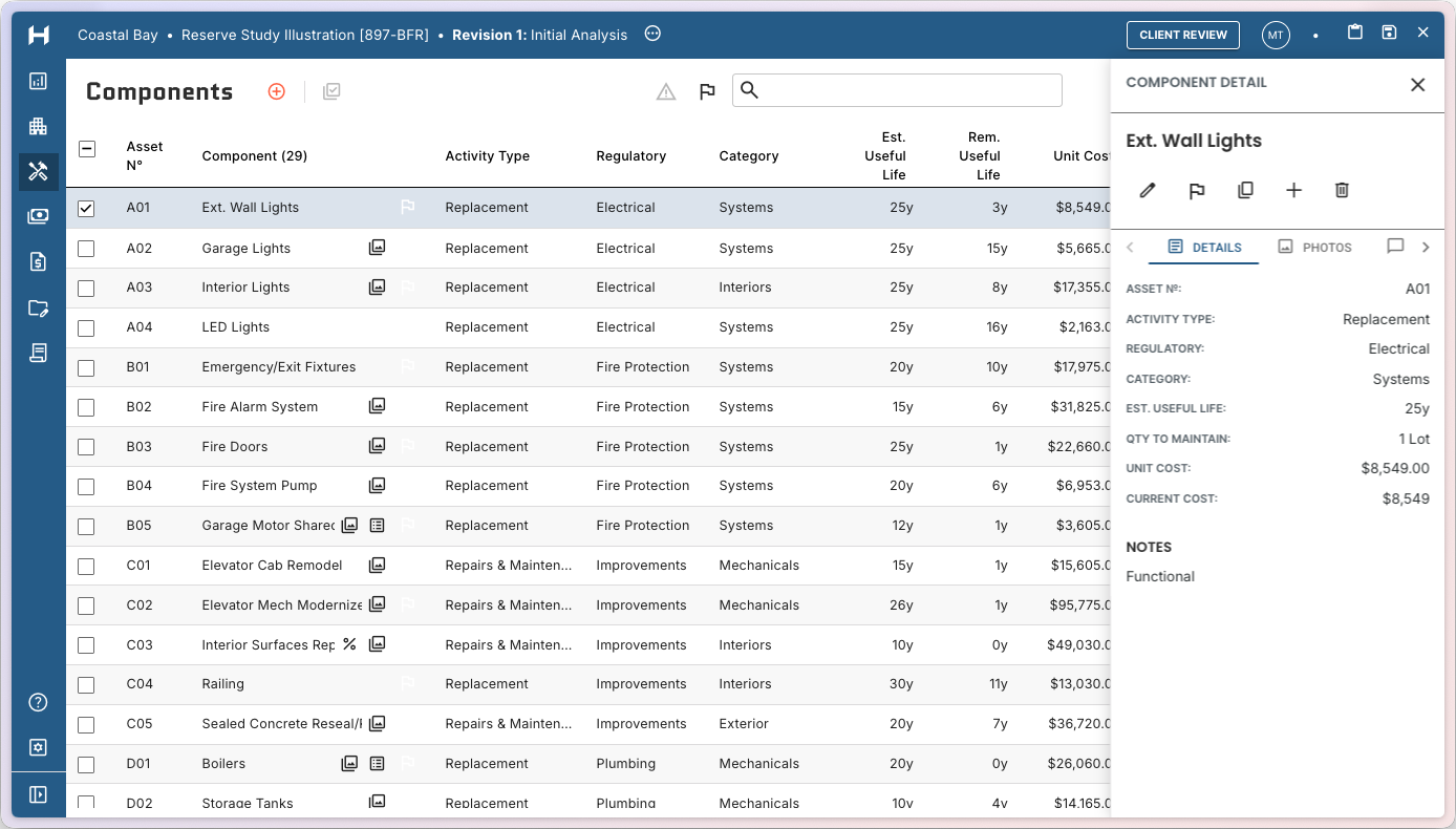 Centralize component costs so the entire team works from the same data